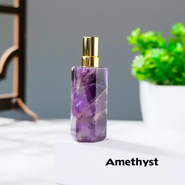 Amethyst Natural Crystals Gem Parfümflasche