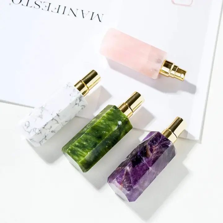 Amethyst Natural Crystals Gem Parfümflasche