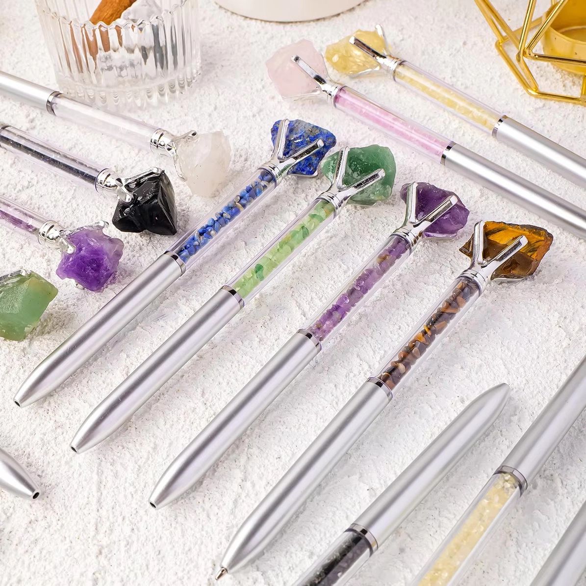 Zylindrischer Kristallstift von Raw Stone | Obsidian