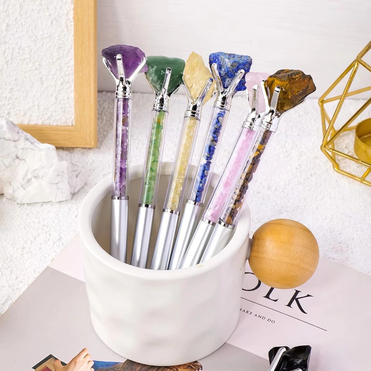 Zylindrischer Kristallstift von Raw Stone | Obsidian