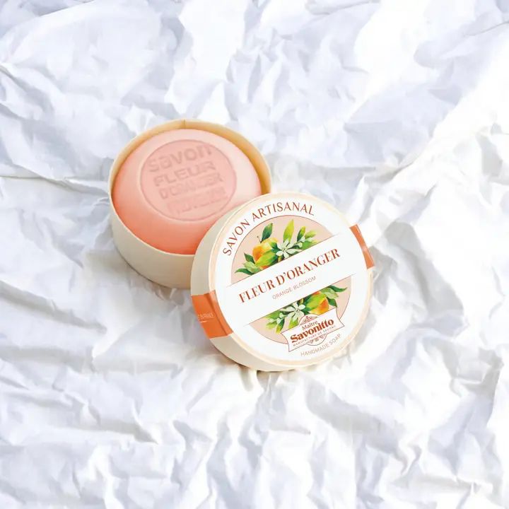 Orangenblütenseife mit Holzkiste 100g