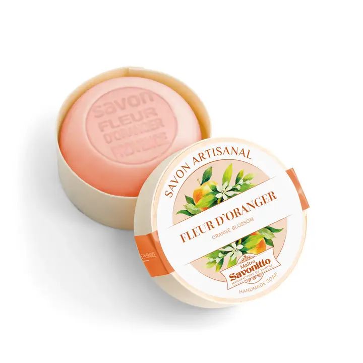 Orangenblütenseife mit Holzkiste 100g