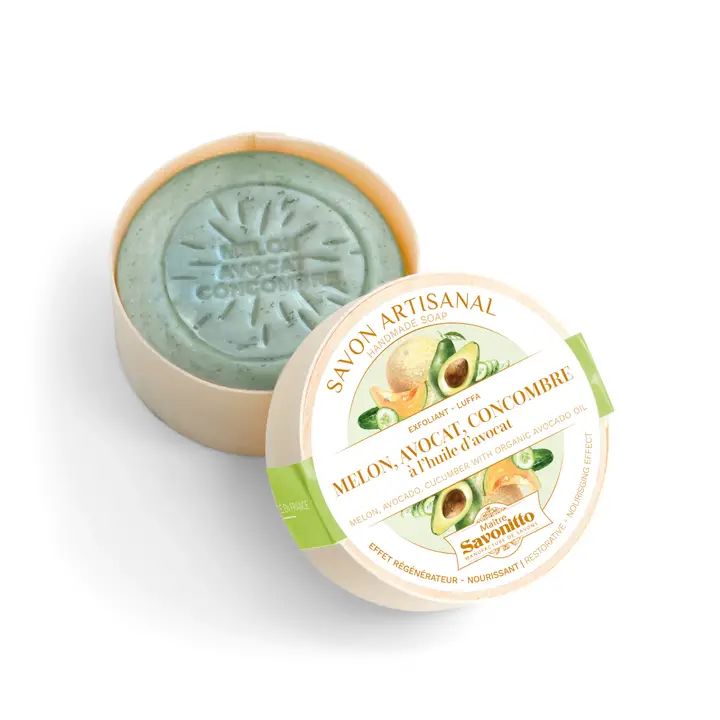 Melone, Avocado & Gurkenseife in Holzkiste 100g
