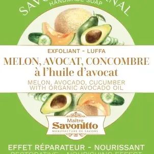Melone, Avocado & Gurkenseife in Holzkiste 100g