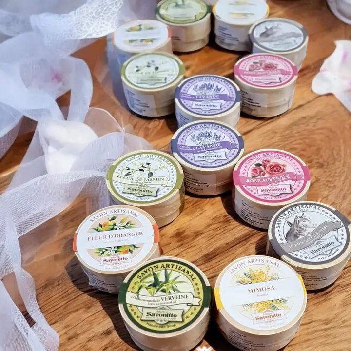 Myrre-, Moschus- und Bernsteinseife in Holzkiste 100g