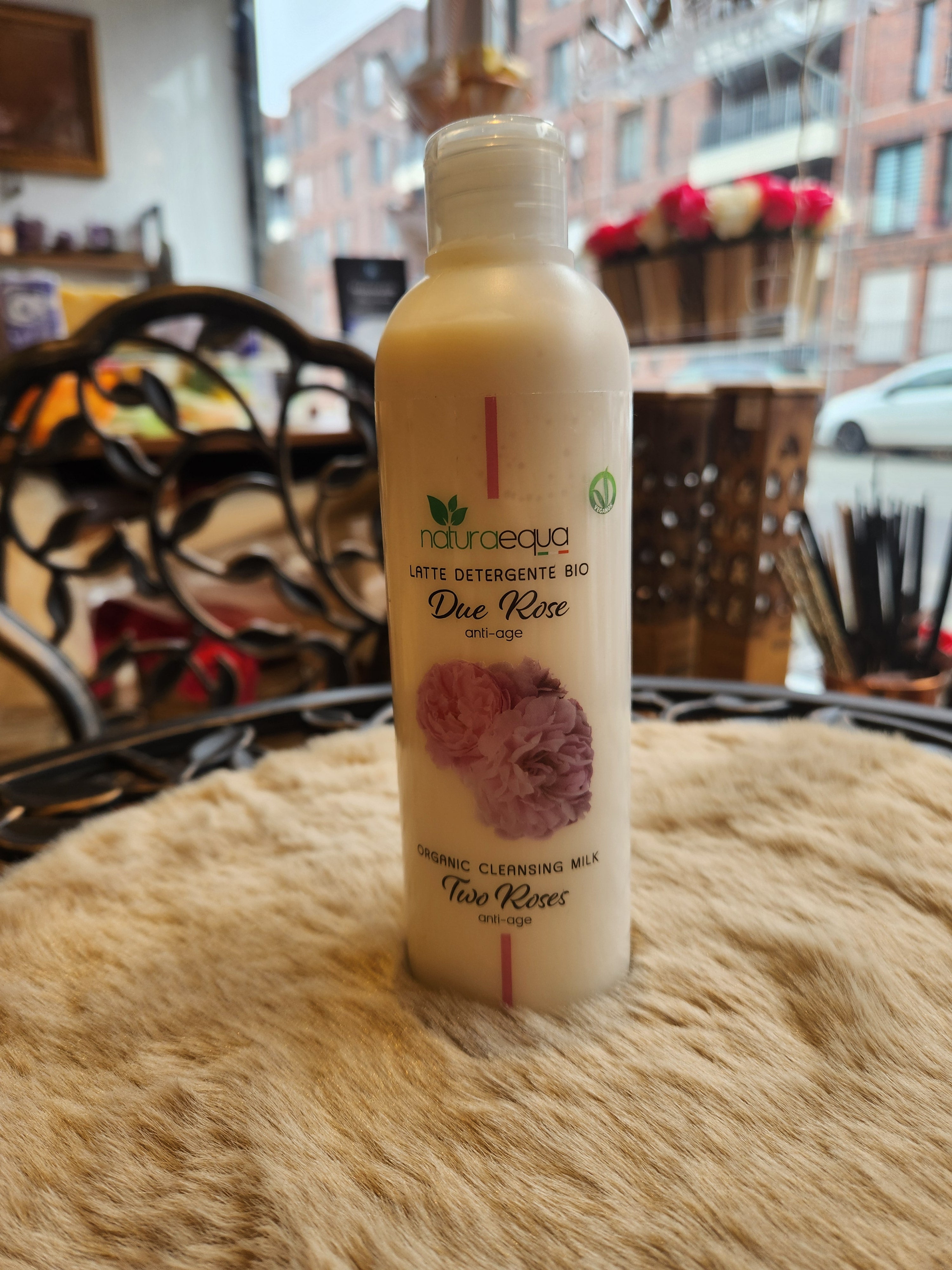 Bio-Reinigungsmilch zwei Rosen 250ml