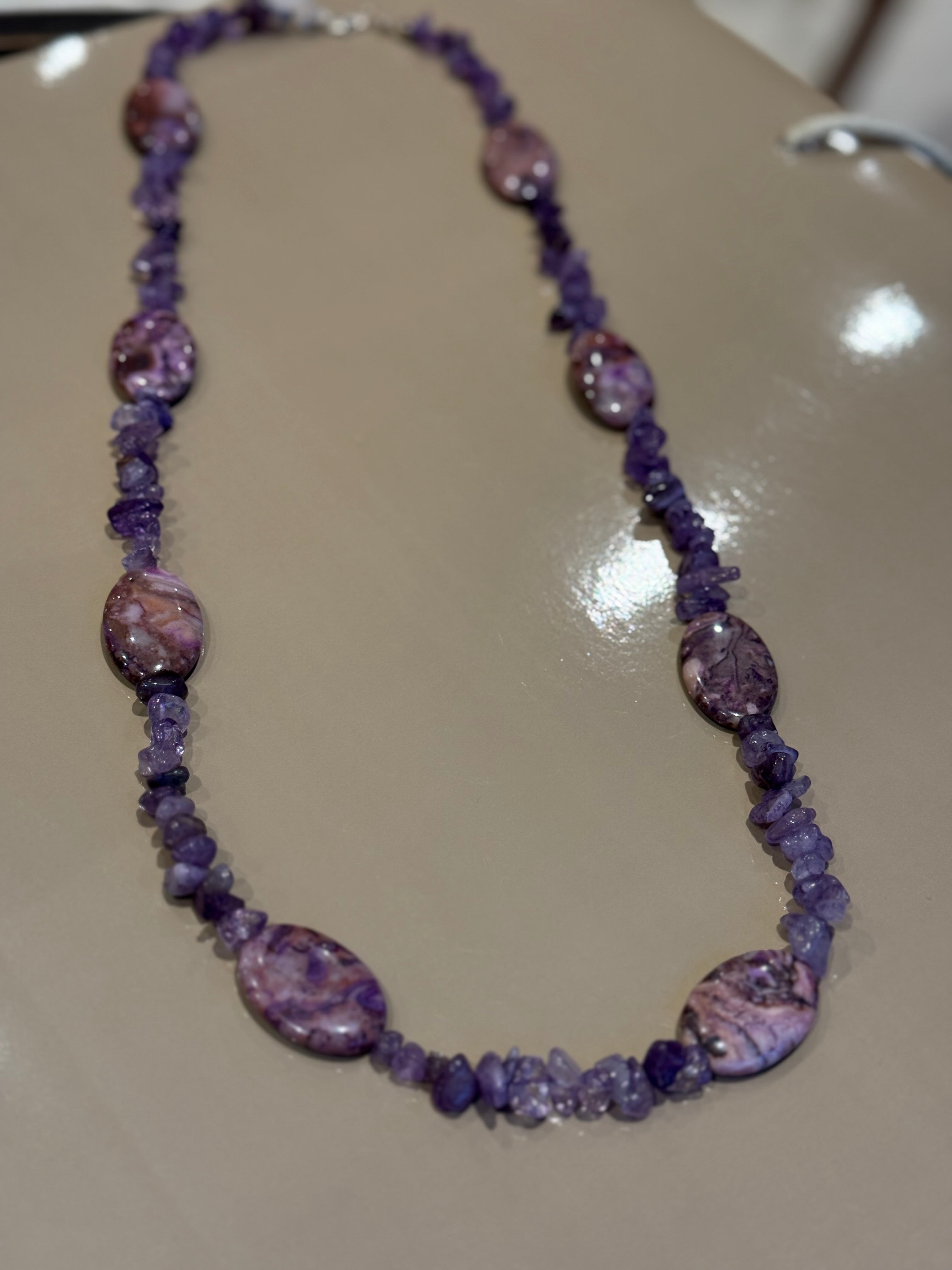 TANZANIT AMETHYST HALSKETTE CA.73 CM  - UNICAT