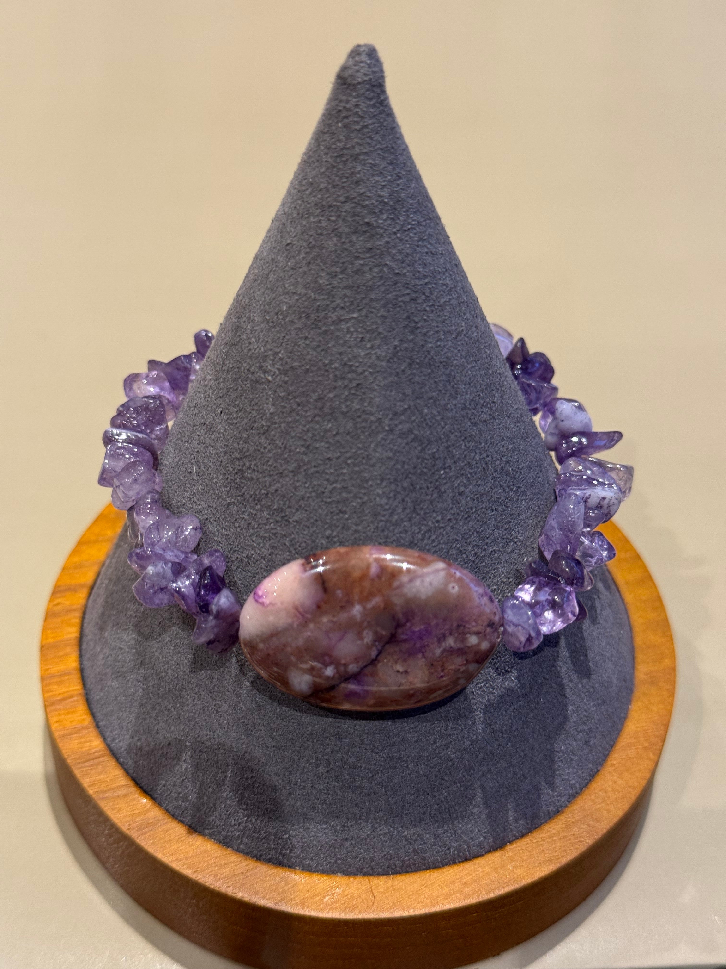 TANZANIT AMETHYST ARMBAND CA.20 CM  - UNICAT