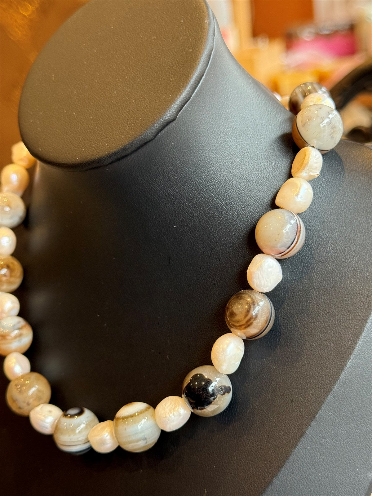 INDISCHER ACHAT - PERLE HALSKETTE ca 42 cm  - UNICAT