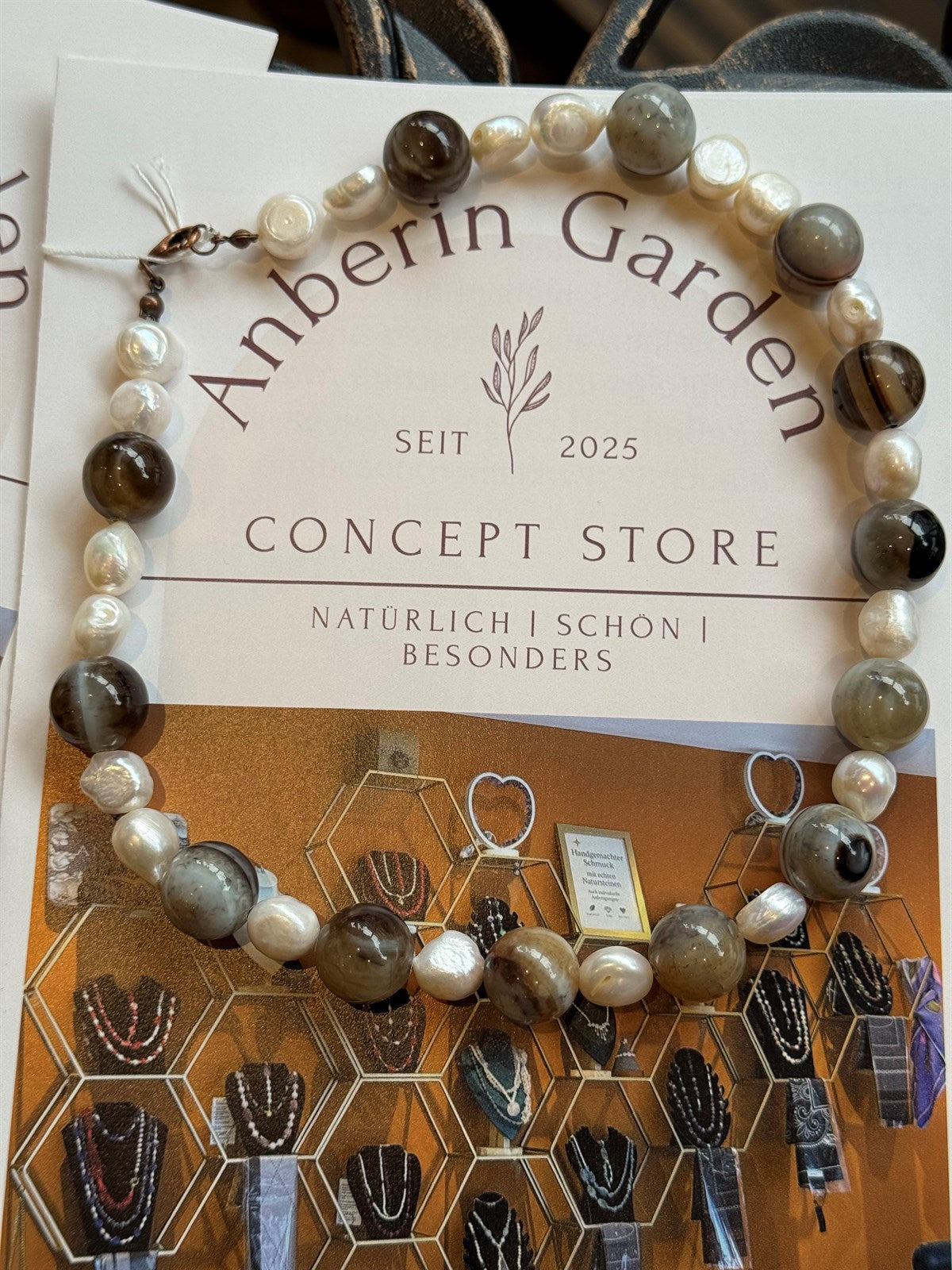 INDISCHER ACHAT - PERLE HALSKETTE ca 42 cm  - UNICAT