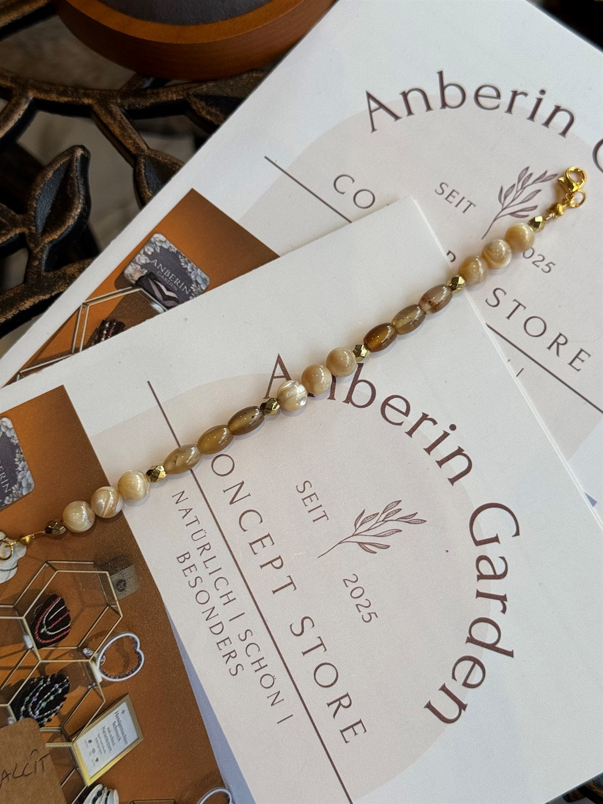 KAUKASUS ACHAT - CALCIT ARMBAND ca 20 cm  - UNICAT