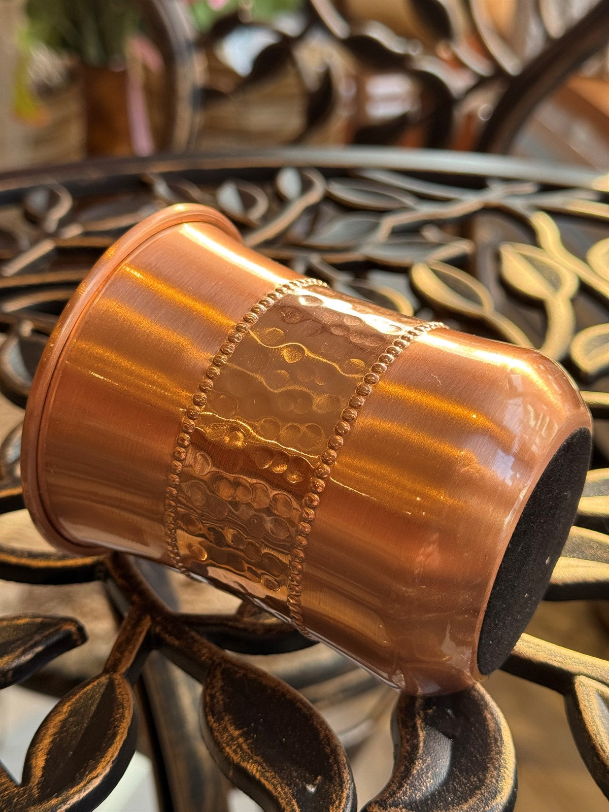 Reiner Kupferbecher mit gebogener Sequenz – 300 ml