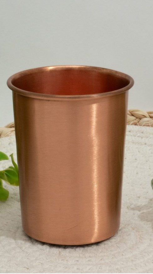 Reines Kupfer-Set Flaschenturm glatt ± 950 ml mit 4 Tassen