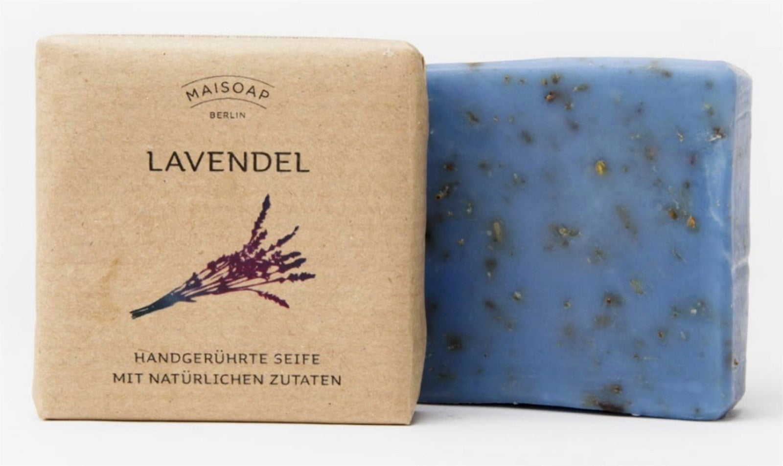 HANDGERÜHRTE LAVENDEL SEIFE MIT NATÜRLICHEN ZUTATEN 90 gr